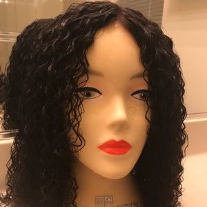 Human hair lace front wig